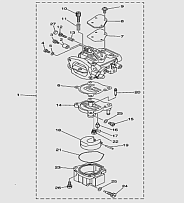 Карбюратор 2-Х ТАКТНОГО ПЛМ TITAN TP40AERTS