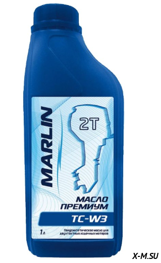 Масло MARLIN Премиум 2Т, TC-W3 полусинт. 1л