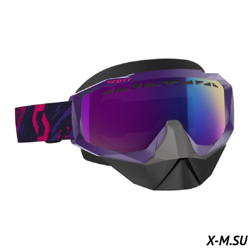 Очки HUSTLE SNOW CROSS purple/pink enhancer teal