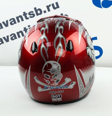 Шлем кроссовый Avantis Lead, Красный