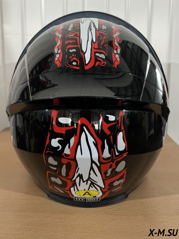 Шлем интеграл HETOSHI XD1-94 цв. Черно-красный  р. L