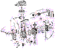 Двигатель 4-Х ТАКТНОГО ПЛМ HIDEA F8FHS