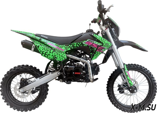 Питбайк BSE EX 17/14 Max13 Green Pink Neon (040)