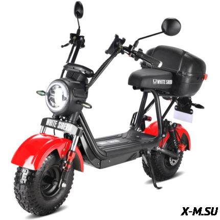 Электроскутер WHITE SIBERIA MINI R 2.0 1200W RED