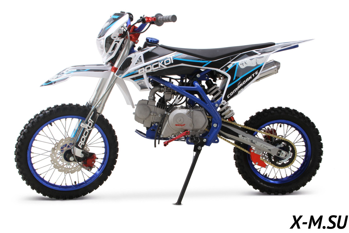 Питбайк ROCKOT HI-TECH 125 Comandante 2.0 (механ. сцепл., эл. стартер, 17/14)