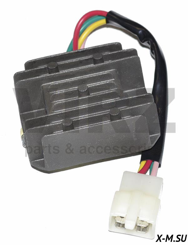 Реле-регулятор напряжения 12V (1фиш.; конт: 2-2) (разъем с фиксатором)