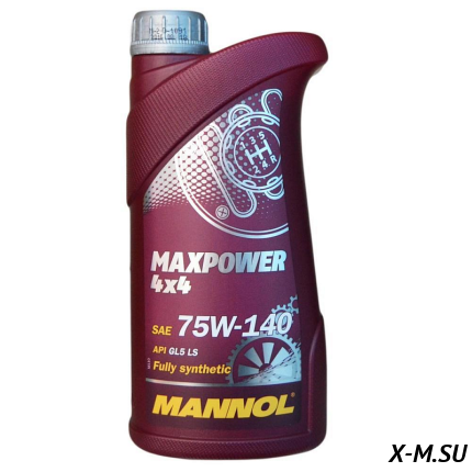 Масло Mannol трансмис. 75w140 син. Maxpower4*4  20л (по 1 литру)
