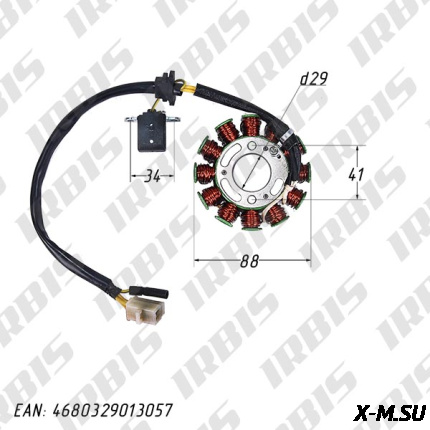 Статор генератора 152QMI, 157QMJ (12 кат.) T150 