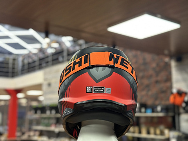 Шлем кроссовый HETOSHI OF836 EXOSS CROSS PRO MX289 цв.Черно-красно-желтый Матовый р.M