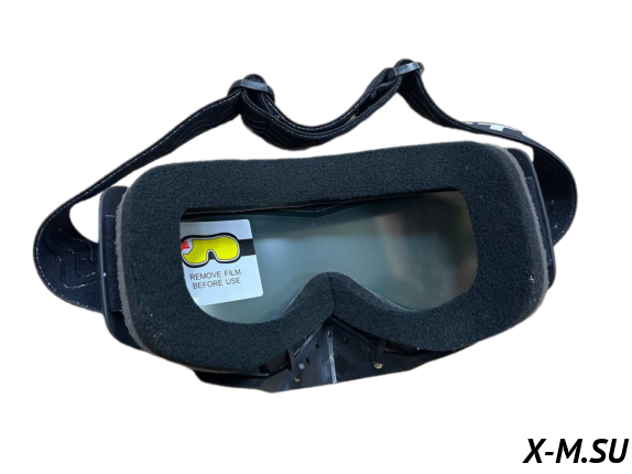 Очки зимние HETOSHI FJ05-2-2 (двойное стекло) цв. оправы Черный цв.стекла Черный