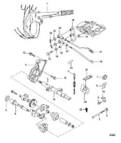 Комплект для переоборудования-ручка румпеля - 889246A71 4-Х ТАКТНОГО ПЛМ MERCURY 25 Серийный номер от 0R106999 и выше
