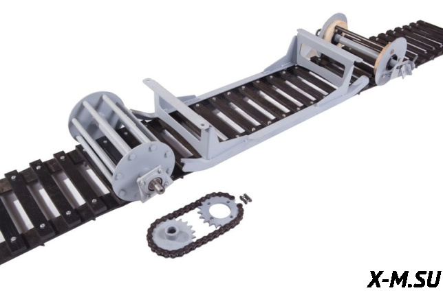 Съемный Модуль Повышающий Проходимость для всесезонных мотобуксировщиков. (Третья гусеница)