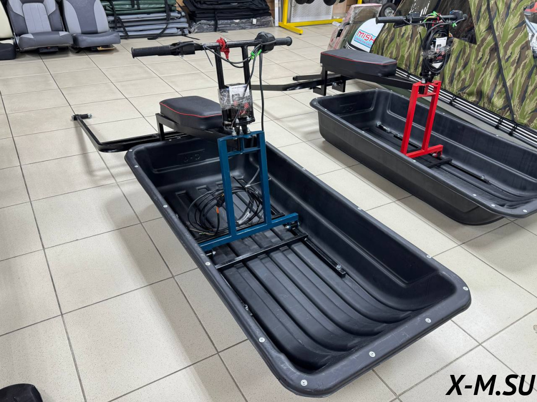 Модуль толкач IKUDZO TERRAIN  (600 гусеница, усилен, с подогревом ручек) Цв. Черно-синий