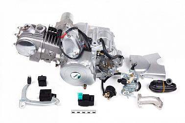 Двигатель  125см3 147FMD (47х41.5) полуавтомат, 1ск+реверс, стартер сверху