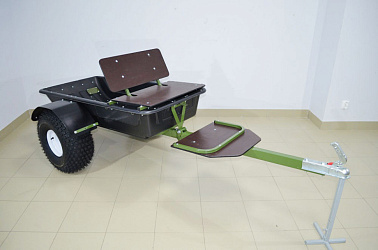 Прицеп грузопассажирский для мотобуксировщика со съемными санями волокушами KOIRA