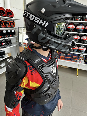 Мотозащита (черепаха с рукавами) ACE BIKER XD4-96 цв. Черный р.XXL