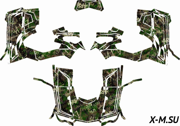 Наклейки №3 на Квадроцикл (комплект наклеек) AODES