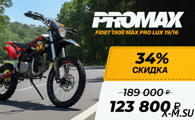 Мотоцикл (питбайк) PROMAX FIDET (ФАЙДЕТ) 190E MAX PRO LUX 19/16