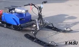 МОТОБУКСИРОВЩИК КОМПАКТНЫЙ ЛИДЕР-СИГМА-2, 8,0+ Л.С., С РЫЧАЖНЫМ ЛЫЖНЫМ МОДУЛЕМ, ВАРИАТОР TAV2-40