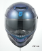 Шлем интеграл карбоновый HETOSHI FF936S CARBON 6K CUBIC CHAMELEON BLUE р.L