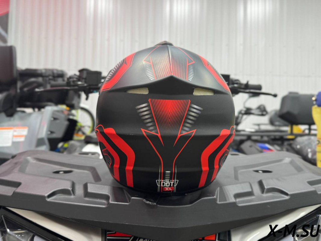 Шлем кроссовый HETOSHI AD3-5  цв. Черно-оранжевый  р. L