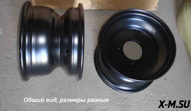 Диск 10 задний,черный, BEORN, "Avenger", штампованный SCOUT для ATV