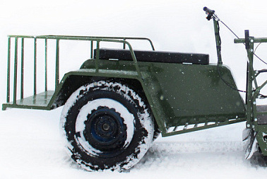 Колёсный прицеп с поворотным механизмом