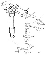 Поворотная труба 2-Х ТАКТНОГО ПЛМ MERCURY 50EO Серийный номер от 0P325500 и выше