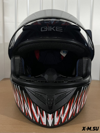 Шлем интеграл HETOSHI XD1-94 цв. Черно-красный  р. XXL