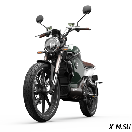 Электромотоцикл WHITE SIBERIA SUPER SOCO TC (Зеленый)