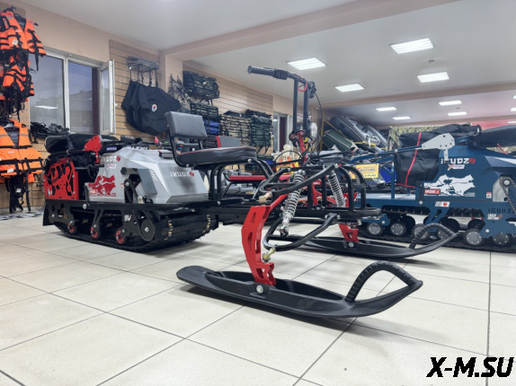 Лыжный модуль IKUDZO (усилен, пласт.лыжи, с подогревом ручек) черно красный