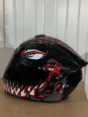 Шлем интеграл HETOSHI XD1-94 цв. Черно-красный  р. XL