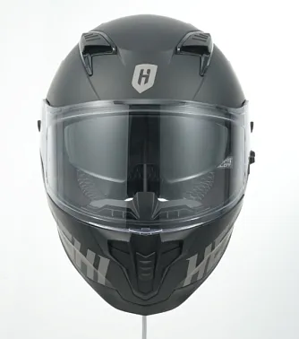 Шлем интеграл HETOSHI FF938 MATTE BLACK double visor Цв.Черно-серый р.L